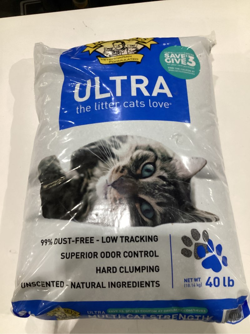 Condition photo showing New/Like New for Dr. Elsey's Ultra UnScented Clumping Clay Cat Litter 40 lb. Bag