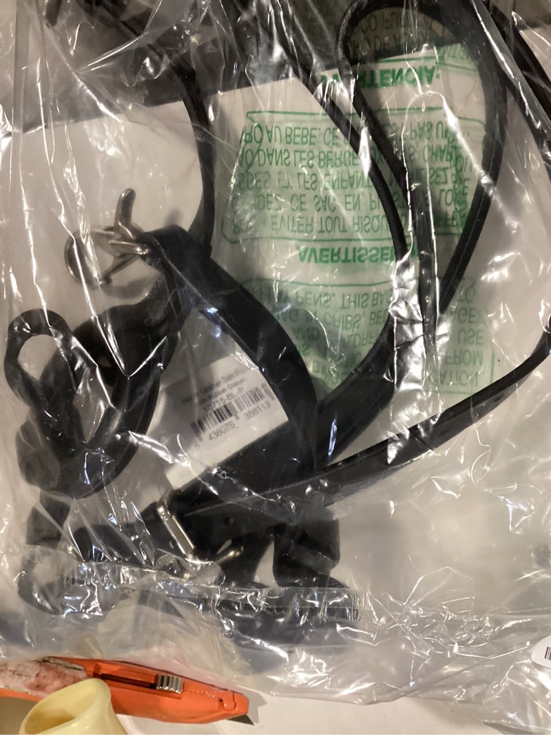Condition photo showing New/Like New for HORZE Leather Side Reins w/Rubber Donuts Black Pony