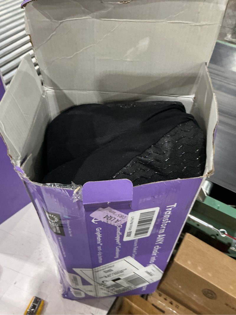 Condition photo showing New/Like New for cushion lab patented pressure relief seat cushion for long sitting hours on office & home chair - extra-dense memory foam for soft support. car pad for hip, tailbone, coccyx, sciatica - black