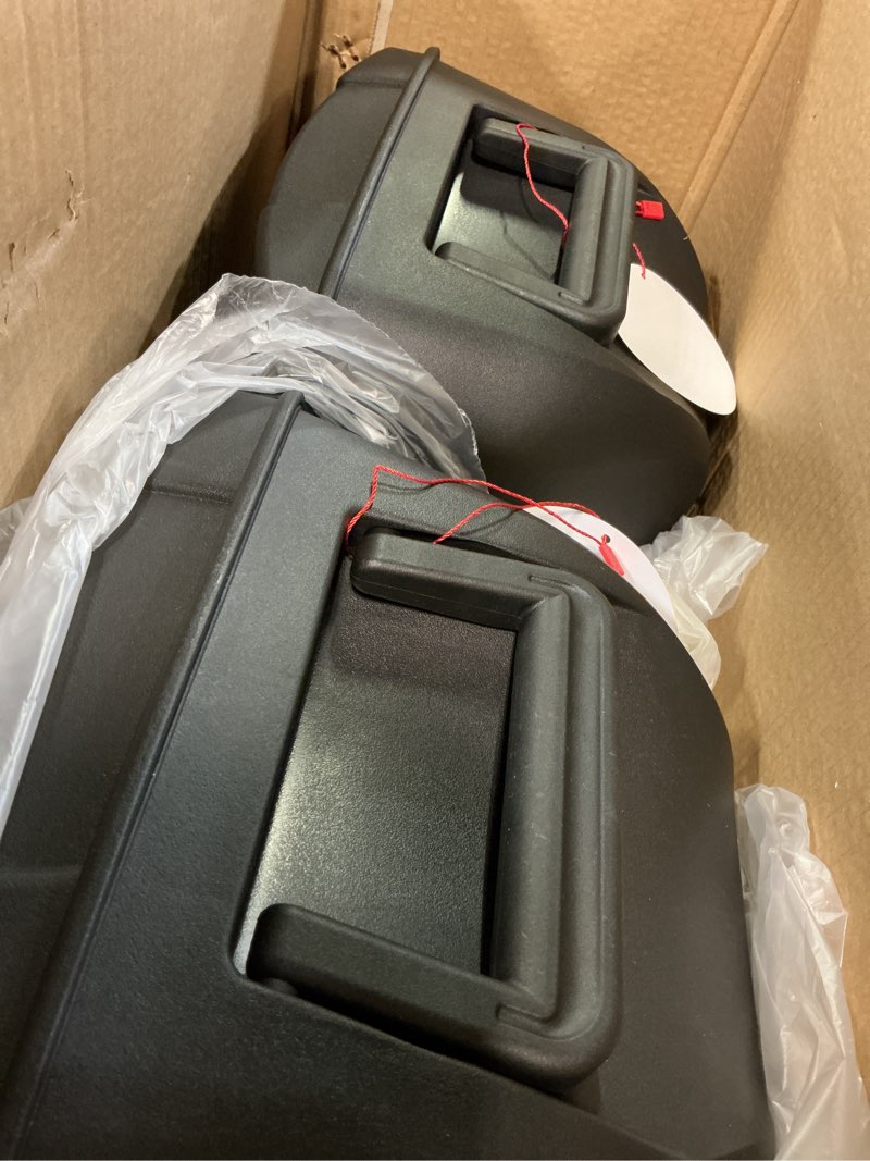 Condition photo showing Good Condition for qfx pbx-800tws 8-inch tws bluetooth stereo pa system with 2 8" speakers, 2 microphones, 2 stands, and a remote control
