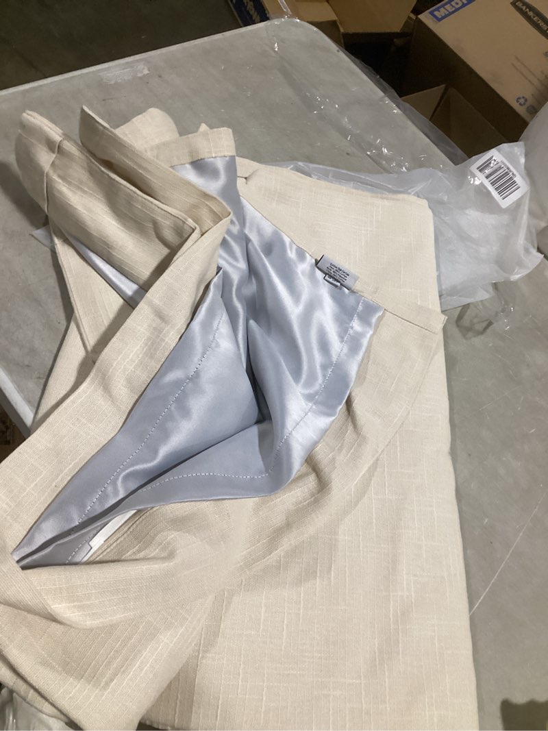 Condition photo showing Good Condition for cotten slub curtain 48”x84”