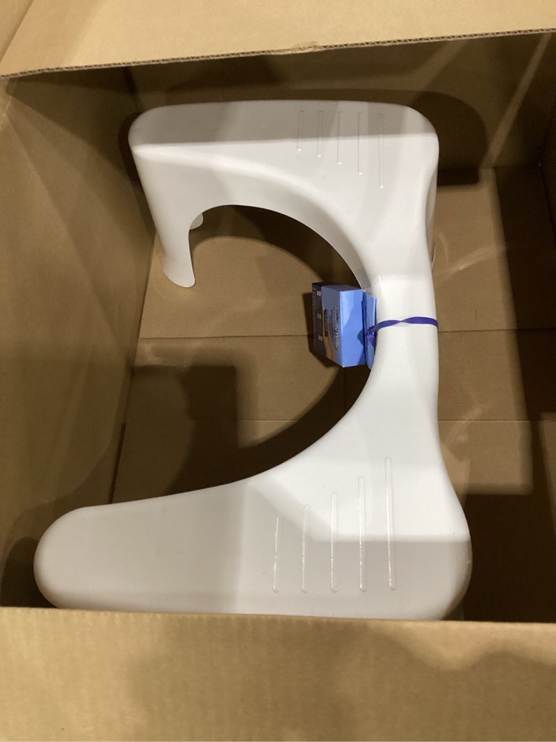 Condition photo showing Good Condition for squatty potty simple curve bathroom toilet stool 7" white