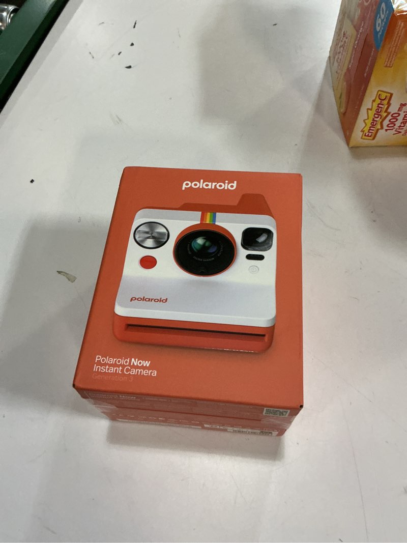 Condition photo showing New/Like New for Polaroid Now 3rd Generation I-Type Instant Film Camera - Coral - Camera Only No Film (9156) Camera Only Coral