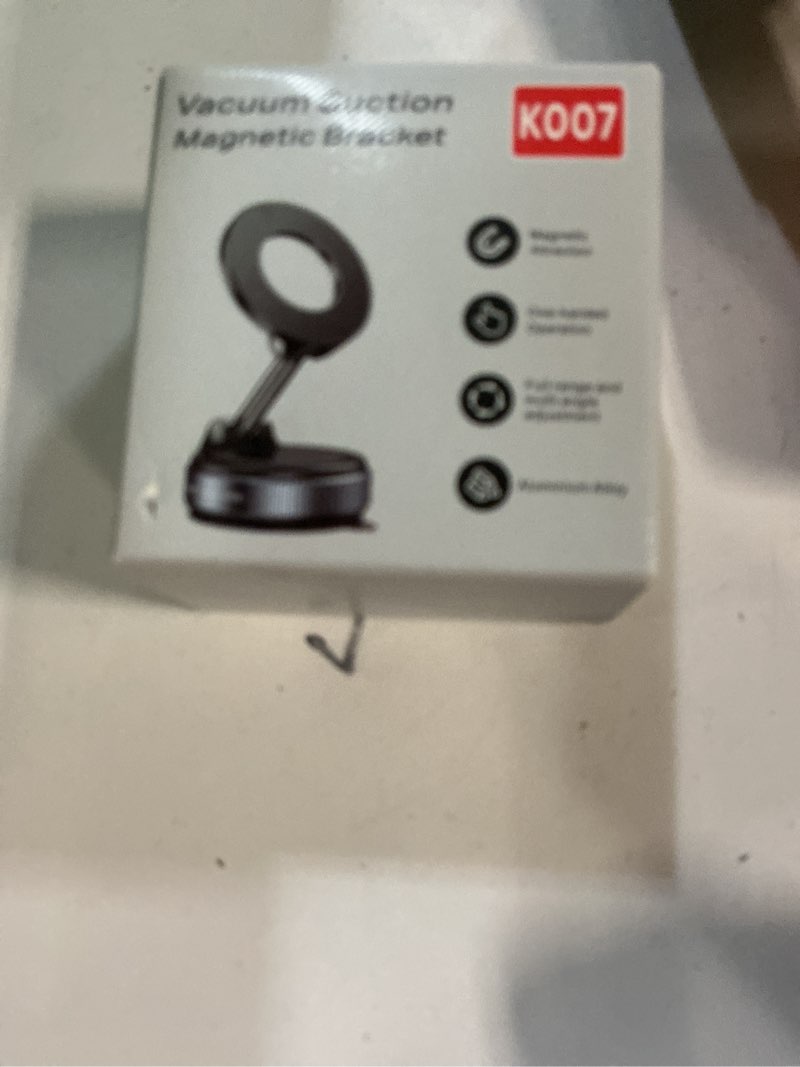 Condition photo showing New/Like New for Jononser Magnetic Suction Cup Phone Mount for Magsafe, 360° Adjustable Magnetic Car Phone Holder, Pocket Size Foldable Car Mount, Cell Phone Holders for Your Car for iPhone 17 16 15 14 13 12 Series Black