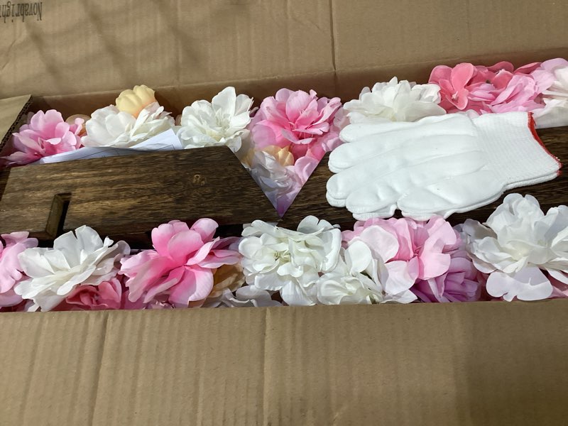 Condition photo showing Good Condition for novabright 59 inch extra large spring wooden cross with flower easter outdoor decorations cross wedding floral sign for yard religious catholic easter garden decor for spring wedding church baptism