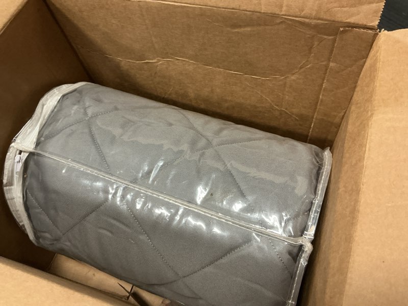 Condition photo showing Good Condition for thermal insulated door curtain, windproof waterproof soundproof door cover for bedroom, thick cold protection for patio/garage/shop, 1 panel, grey, 34" w x 82" l 34"w x 82"l (pack of 1) grey
