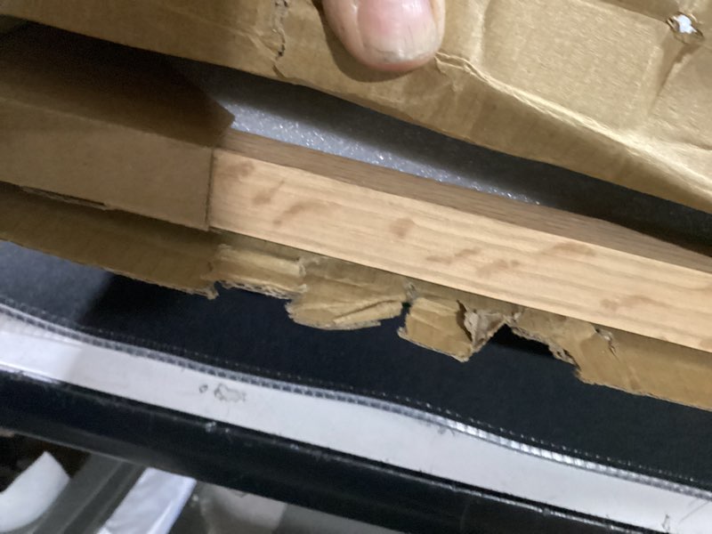 Condition photo showing Good Condition for puthiac 20x24 solid oak wood picture frame, no mat, wall display only, vertical or horizontal, plexi front, 1 pack, natural oak beige-1p 20x24