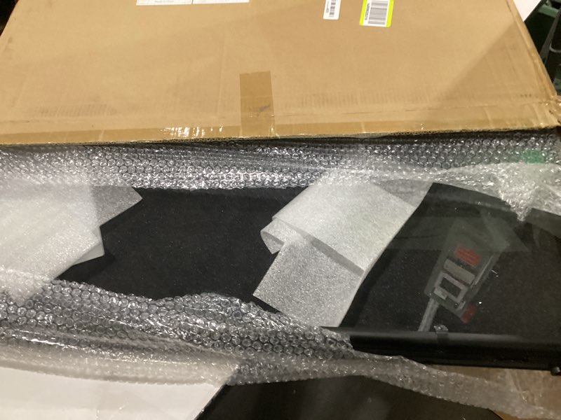 Condition photo showing Good Condition for 34" x 22" card display case,black aluminum lockable trading card case with handle,trade show display case for sports card/tcg/jewelry collection (black)