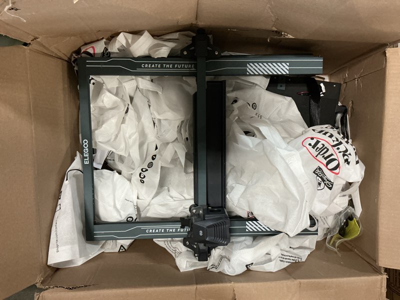 Condition photo showing As Is for ELEGOO Neptune 4 Plus 3D Printer, 500mm/s High Speed Printer with 300°C Nozzle, Auto Leveling and Direct Drive Extruder, 320x320x385mm Large Printing Size