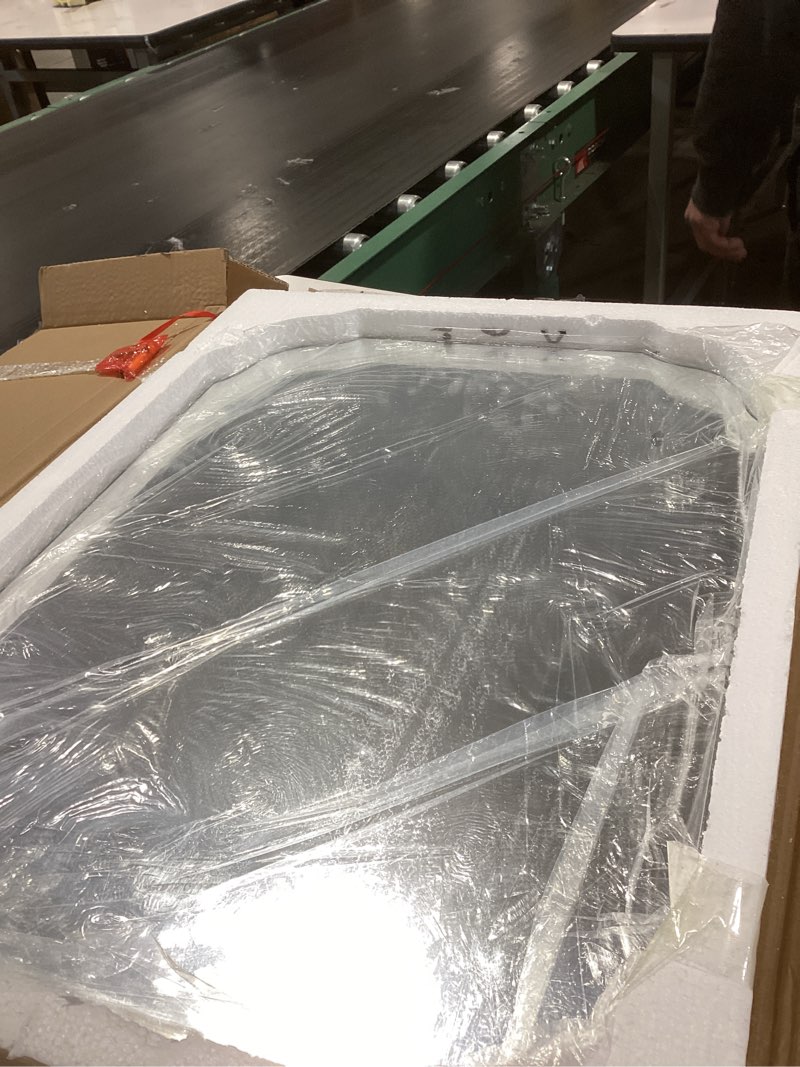 Condition photo showing Good Condition for KOHROS Silver Bathroom Mirror 18" x 24" Frameless Rectangle Beveled Edge Bathroom Vanity Mirror for Over Sink, Wall Mirror for Small Bathroom Vanity Bedroom Hanging Horizontally or Vertically Silver 18"L x 24"W