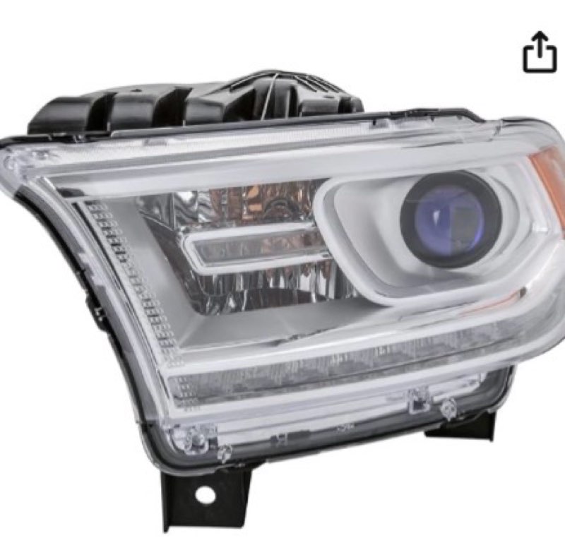 tyc left headlight assembly compatible with 2014-2015 dodge durango