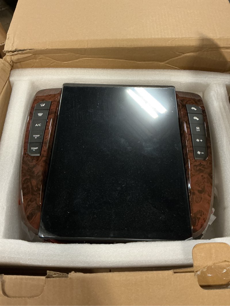 Condition photo showing As Is for 13.8 inch touch screen qualcomm android car radio for gmc yukon tahoe suburban chevrolet silverado 2007-2013 trucks stereo upgrade tesla style head unit multimedia player gps navi (auto ac) 2007-2013 year auto ac