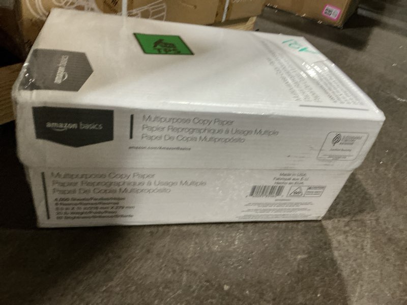 Condition photo showing Good Condition for Amazon Basics Multipurpose Copy Printer Paper, 20 lb, 8.5 x 11 Inches, 8 Reams (4,000 Sheets), 92 Bright, White 8 Reams | 4000 Sheets Letter (8.5x11)