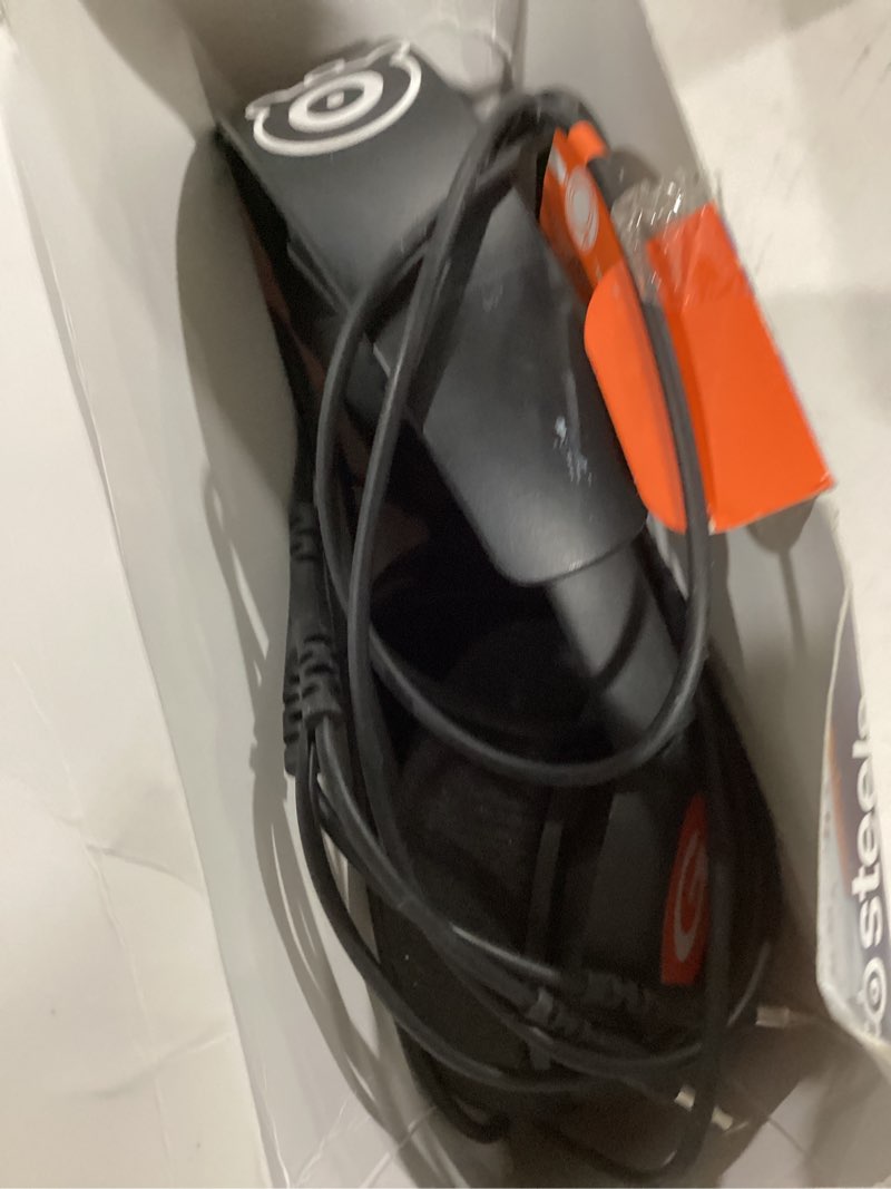 Condition photo showing As Is for SteelSeries Arctis Nova 1 Multi-System Gaming Headset — Hi-Fi Drivers — 360° Spatial Audio — Comfort Design — Durable — Ultra Lightweight — Noise-Cancelling Mic — PC, PS5/PS4, Switch, Xbox - Black Black Wired Nova 1