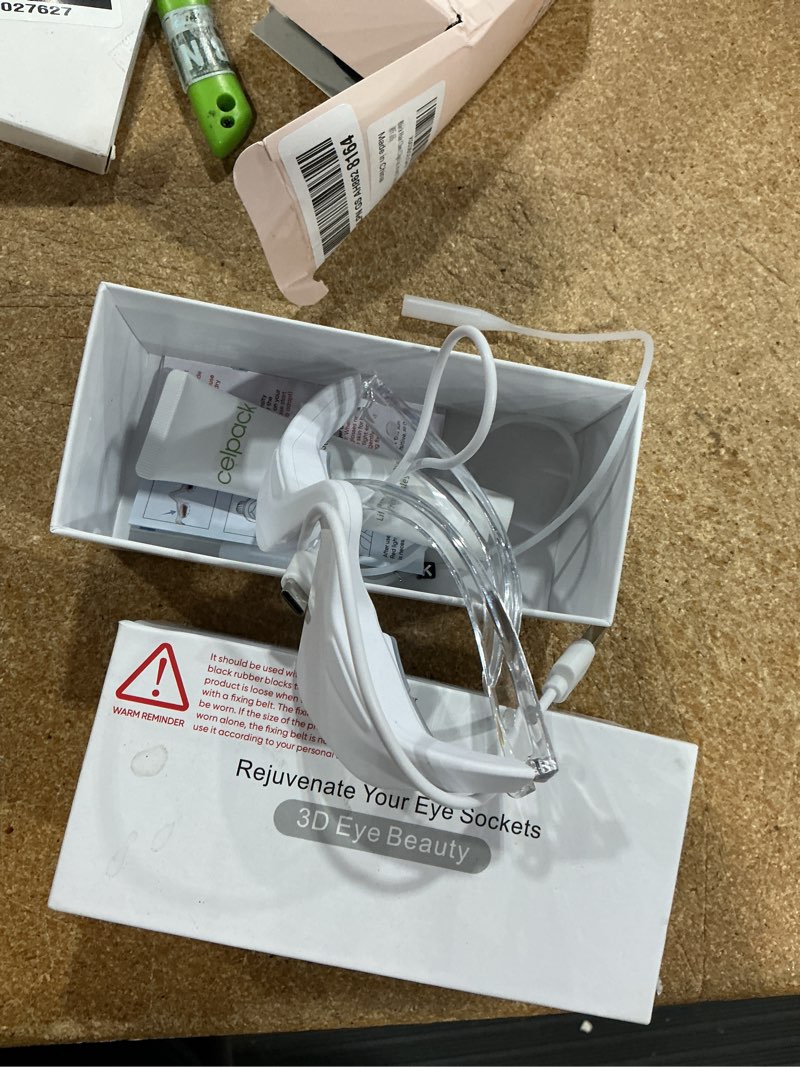 Condition photo showing Good Condition for under-eye red light therapy device, 2-mode beauty glasses with eye massage, for eye bags, dark circles, and relieving eye fatigue
