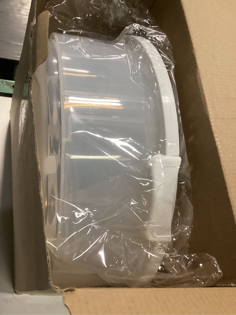 Condition photo showing item condition for 12 Inch Cake Carrier with Lid and Handle – Heavy-Duty Cake Container for Baking Events & Outdoor Trips | Adjustable Height,Portable Food Cake Carrier Storage Solution for Picnics & Camping White