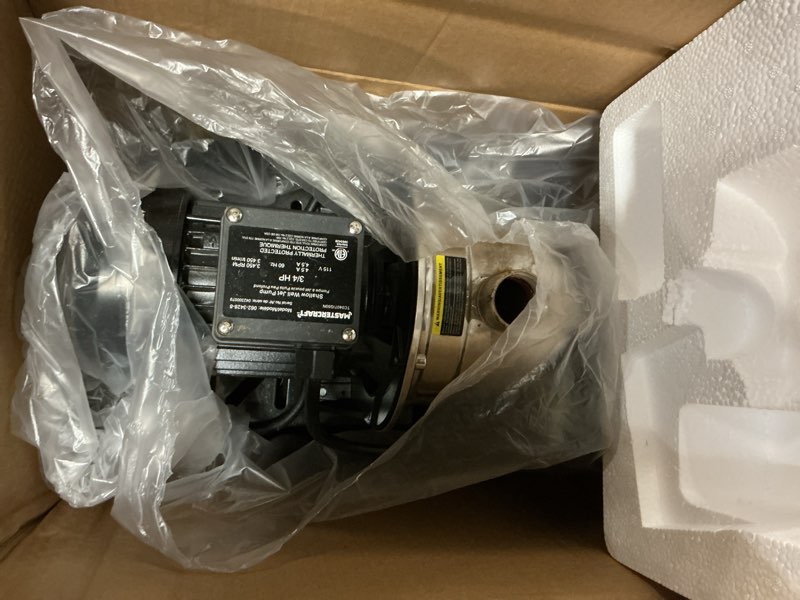 Condition photo showing As Is for mastercraft 1/2-hp shallow well electric jet(gallon 22) tank )