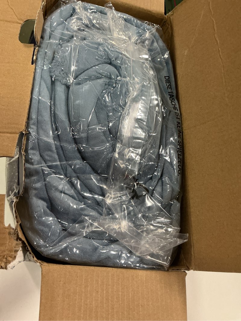 Condition photo showing New/Like New for BEDELITE Fleece Queen Comforter Set -Super Soft & Warm Fluffy Blue Fog Bedding, Luxury Fuzzy Heavy Bed Set for Winter with 2 Pillow Cases Blue Fog Queen