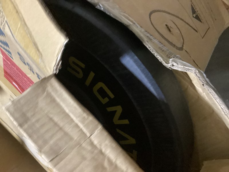 Condition photo showing Good Condition for fitvids olympic bumper plates\" weight plates for strength training & weightlifting, paris barbell, multiple options 35 lbs color