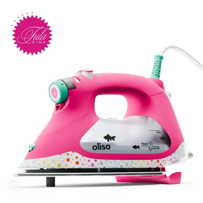 oliso tg1600 proplus smartiron tula pink höyrysilitysrauta