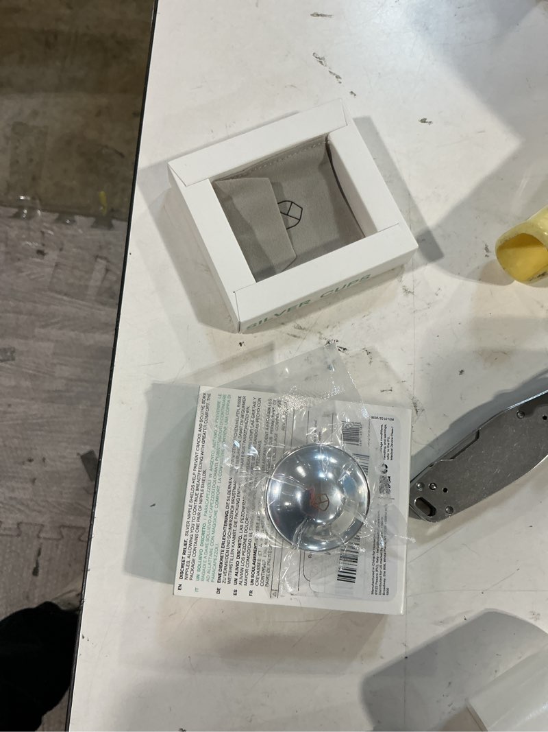 Condition photo showing New/Like New for koala babycare the original silver nursing cups - nipple shields for breastfeeding newborn - breastfeeding essentials - protect and soothe - tri-laminate silver - standard size trilaminate silver regular