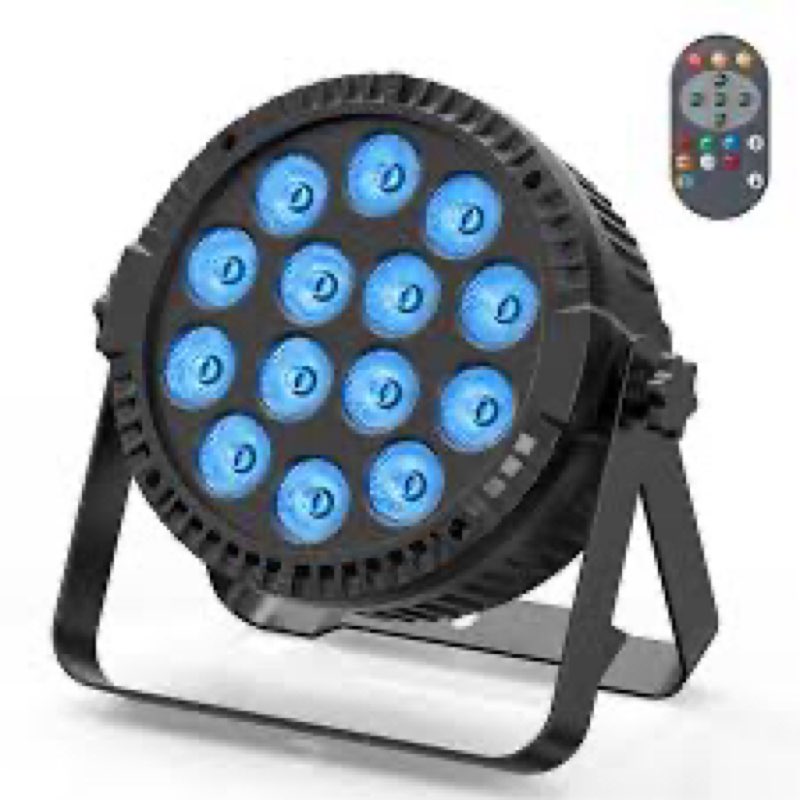 rgbw 4-in-1 led par lights, 80w stage lights with 0-100% dimmer professional dmx control sound activ