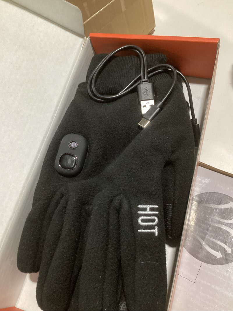 Condition photo showing Good Condition for Rechargeable Heated Winter Gloves for Women & Men with Touchscreen, Built-in Smart Display and Premium Polar Fleece, Ideal for Outdoor Skiing/Cycling/Hunting