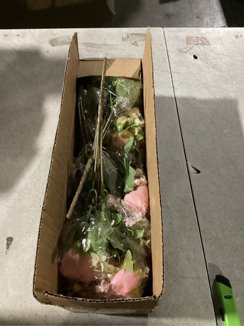 Condition photo showing Good Condition for Pusuny Artificial Peonies Silk Flowers, 4 Bundles Faux Peony Bouquet Florals Arrangements for Farmhouse Home Boho Wedding Table Centerpiece, Fake Plastic Flower Bulk for Vase Decoration (Light Pink) Light Pink 4PCS