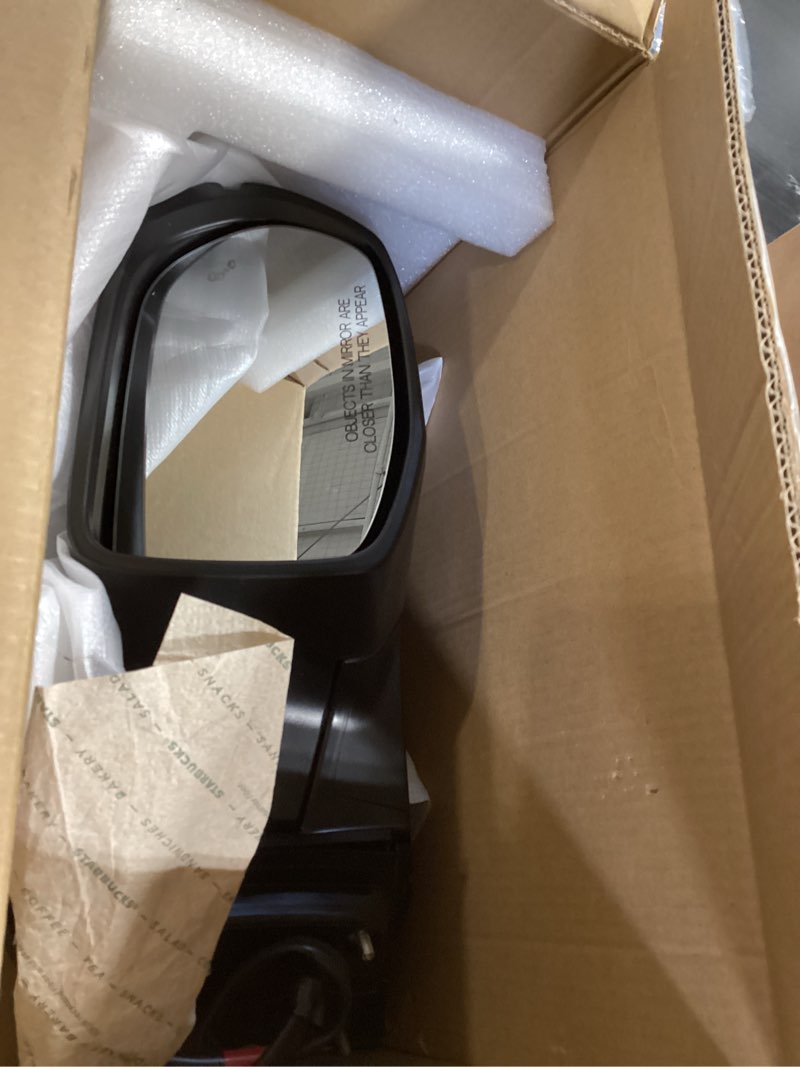 Condition photo showing Good Condition for Side Mirror Car Door Mirror Fits for HONDA CRV 2017-2022 Right Passenger Side | Power Adjustable Glass |Signal |Heated |Blind Sport Monitor | Paint to Match |HO1321318 | BLACK (RH) Black Passenger Side