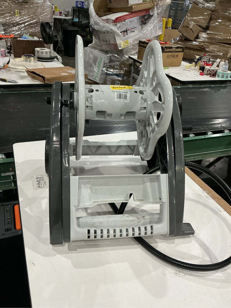Condition photo showing As Is for suncast hosemobile plastic 175-ft cart hose reel