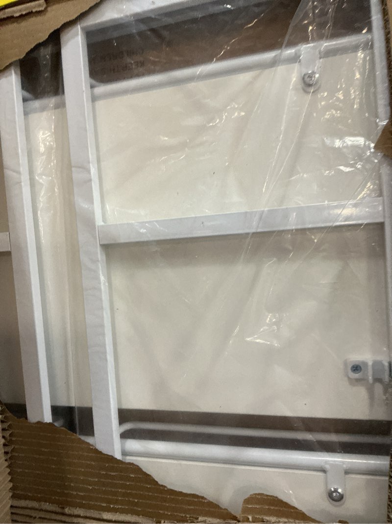 Condition photo showing Good Condition for BHG Vintage Multifunctional Folding Bookshelf, No-Assembly Plant Stand Storage Rack Shelves for Home Office (All White, 5-Tier) 5-tier All White