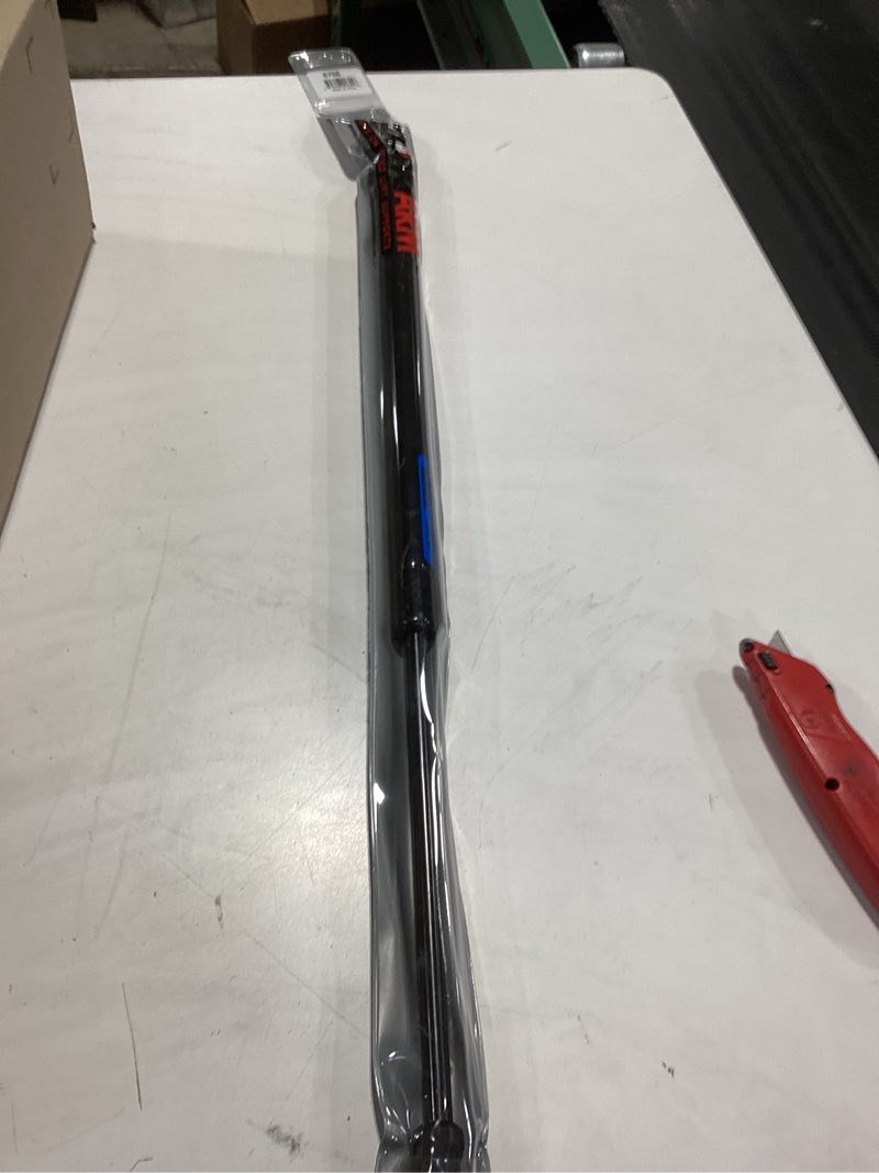 Condition photo showing As Is for strongarm 23 inch extended length liftgate lift support with a 142 pound maximum force rating; part #6756 | w power gate. strongarm gas spring snaps in and holds firm - a durable, proven gas strut and shock you can trust