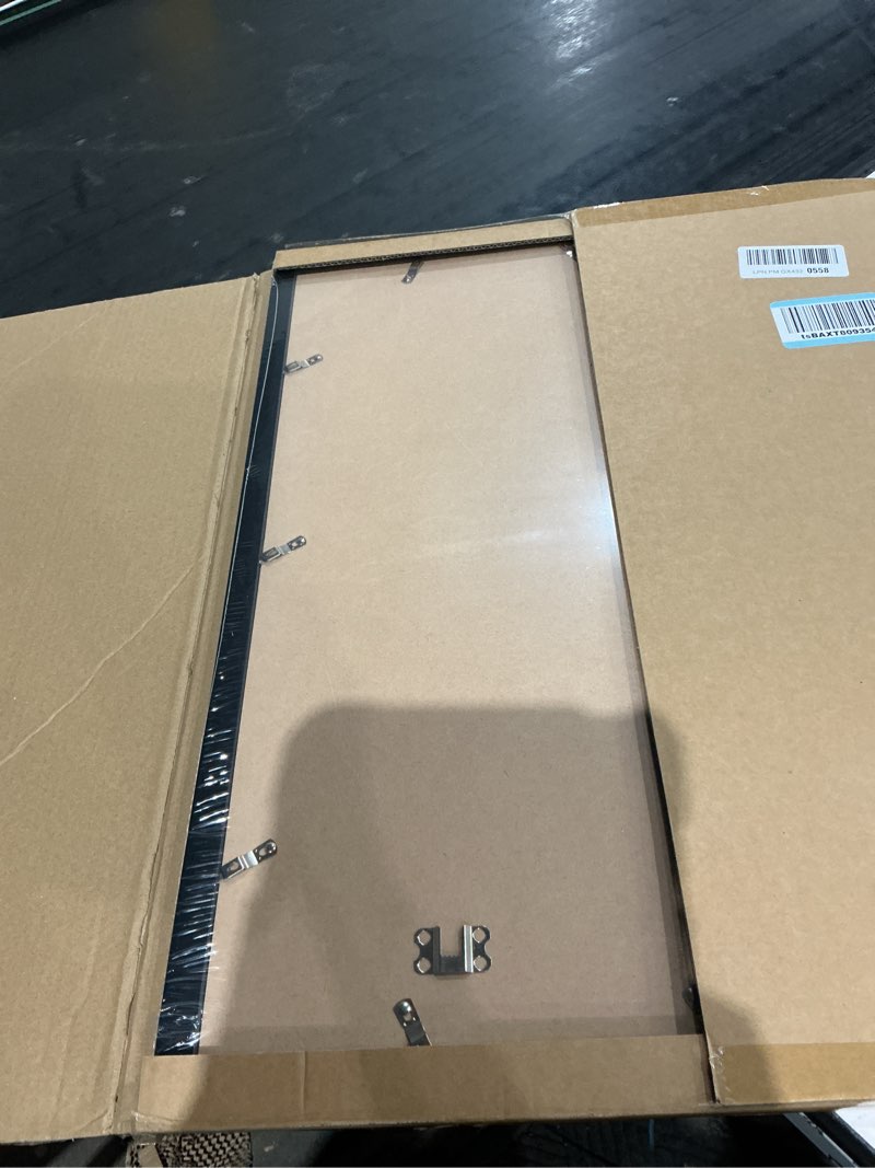 Condition photo showing Good Condition for 18x24 picture frame, black 18 x 24 poster frame for horizontal or vertical wall mounting, 1 pack black 18x24