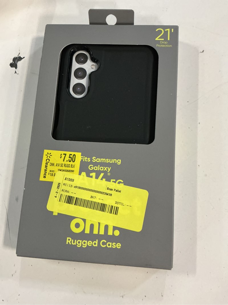 Condition photo showing New/Like New for onn. rugged phone case for samsung galaxy a14 5g - black