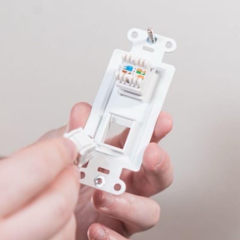 Legrand Plastic CAT5e Ethernet Wall Jack