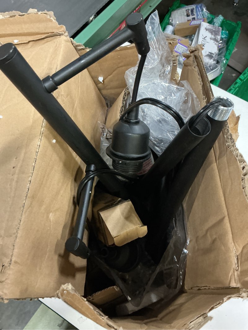 Condition photo showing As Is for 68’’ Dimmable Floor Lamp, 3 x 800LM LED Edison Bulbs Included, Industrial Floor Lamps for Living Room, Rustic Tall Lamps Standing Lamp for Bedrooms Living Room Black-68 inches