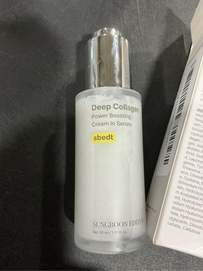 Condition photo showing New/Like New for SUNGBOON EDITOR Deep Collagen Serum | Volufiline + Collagen + Niacinamide | Hydrating & Smoothing Care | Korean Skincare, 1.01 fl oz | Valentines Day Gifts for Woman