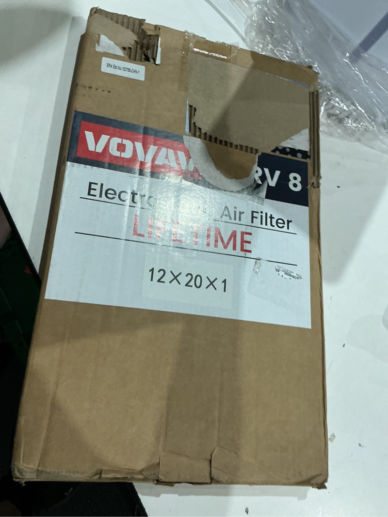 Condition photo showing Good Condition for 12x20x1 air filter - merv 8, washable and reusable electrostatic air filter, ac/hvac furnace filter, lasts a lifetime, permanent filter, breathe fresher at home and in the office. actual size