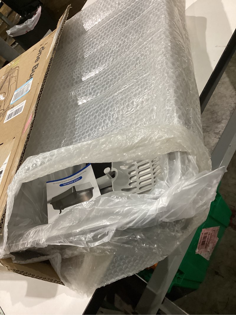 Condition photo showing Good Condition for stainless steel xl cat litter box for cats, high-sided design prevents urine leakage, non-stick, easy to clean, includes scoop, gray