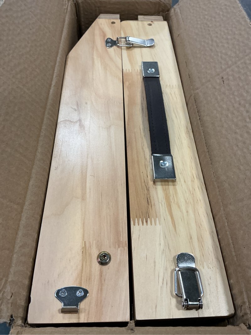 Condition photo showing Good Condition for Wood Dog Ramp for Bed, 5-Level Adjustable Height (10" to 21") Pet Ramp with Non-Slip Surface for Couch, Bed and Car, Foldable Dog Stairs for Small, Medium to Large Dogs, Up to 200LBS Natural