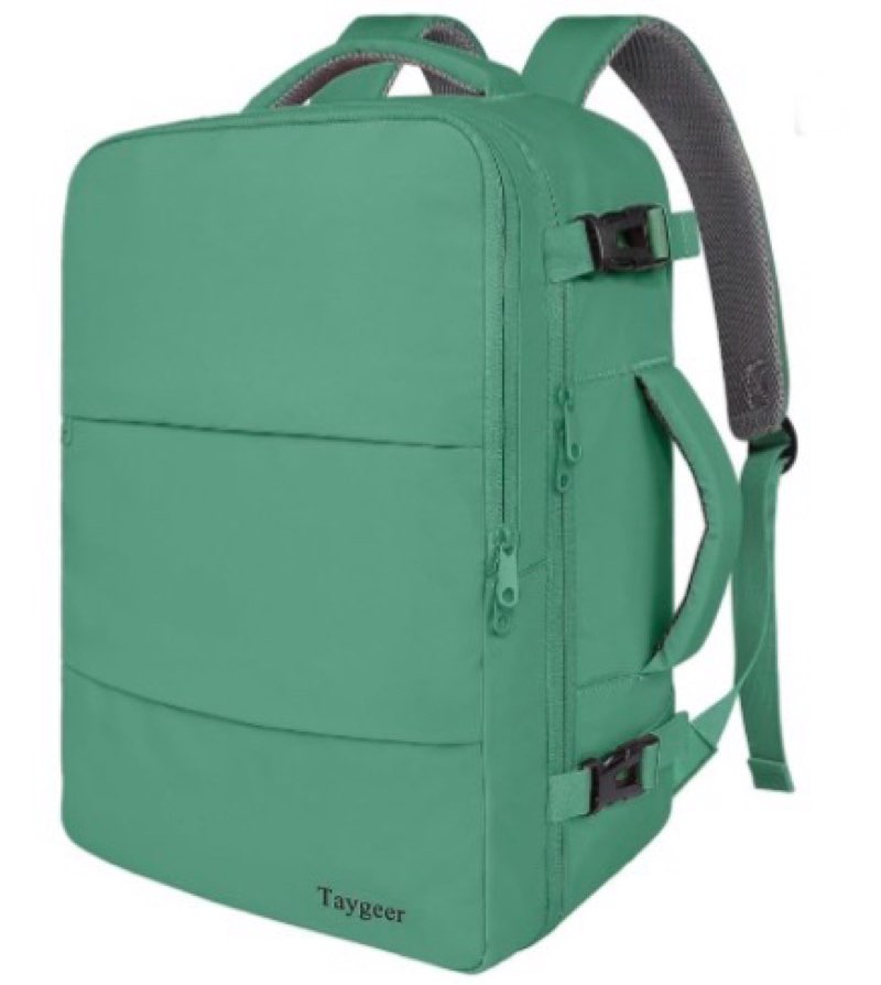 taygeer travel backpack for women, 40l airline approved carry on with 17.3 inch laptop compartment, 