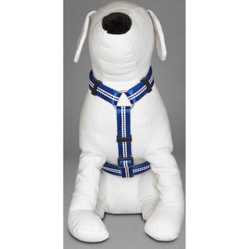 youly reflective blue dog harness , small