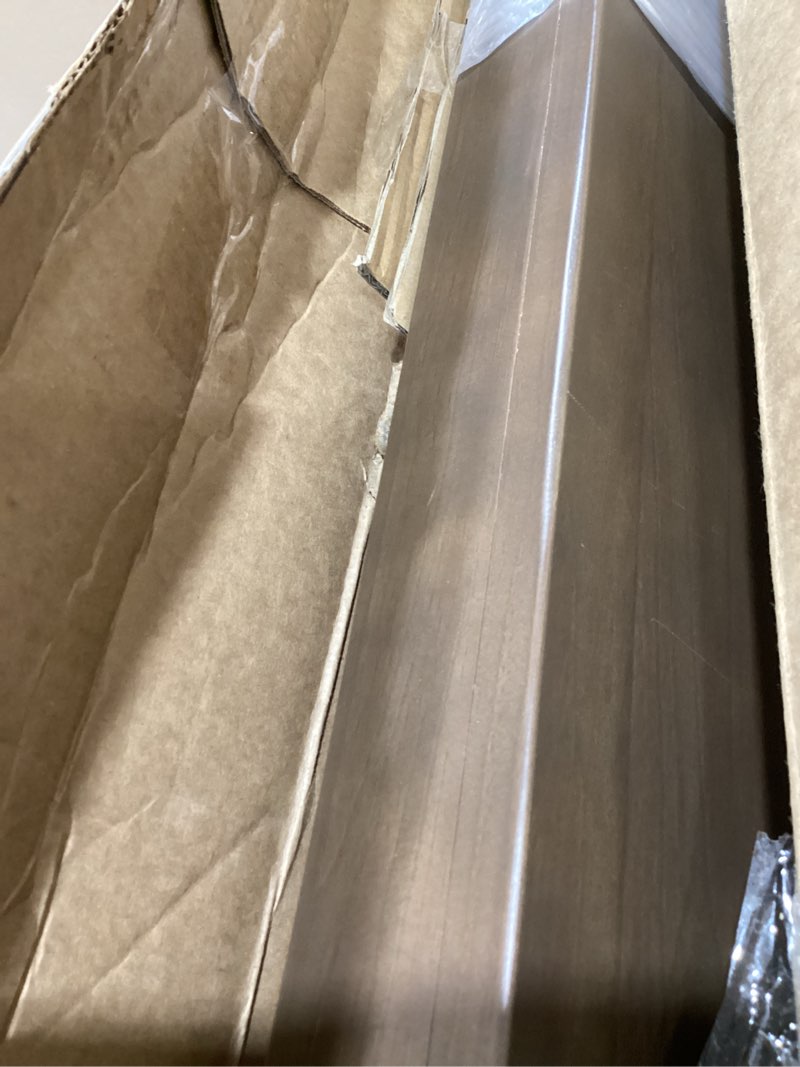 Condition photo showing New/Like New for Plank+Beam Solid Wood Console Table, 46 Inch, Sofa Table, Narrow Entryway Table for Hallway, Behind The Couch, Living Room, Foyer, Easy Assembly, Walnut 46" Console Table Walnut