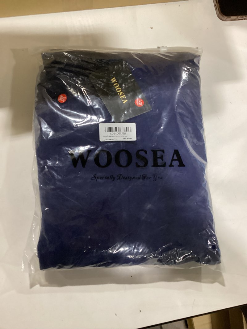 Condition photo showing Good Condition for WOOSEA Women's Scoop Neck Sleeveless Split Bodycon Mermaid Evening Cocktail Long Dress X-Large Navy Blue