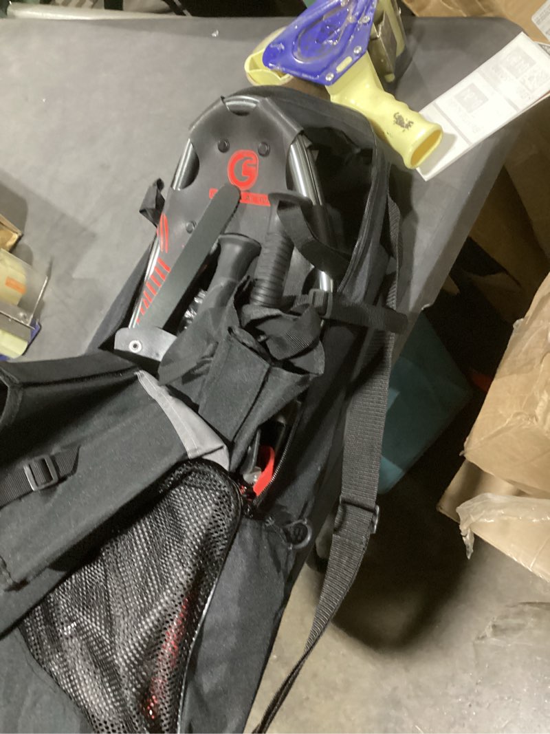 Condition photo showing Good Condition for g2 21/25/30 inches light weight snowshoes for women men youth, set with trekking poles, tote bag, gaiters,special fast ratchet binding, orang/blue/red available 25"(up to 200lbs) red
