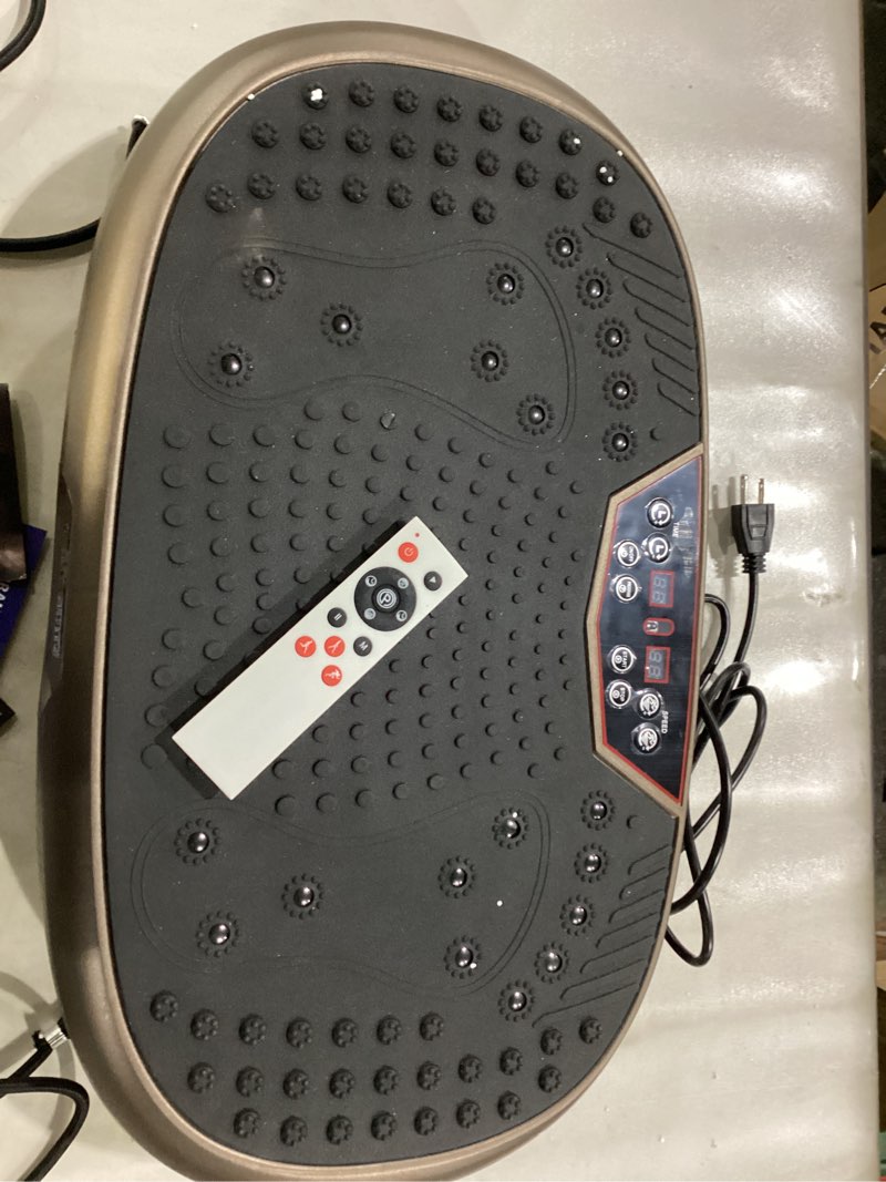 Condition photo showing As Is for EILISON FitMaxx 3D XL Vibration Plate Exercise Machine - Whole Body Workout Vibration Platform w/Loo