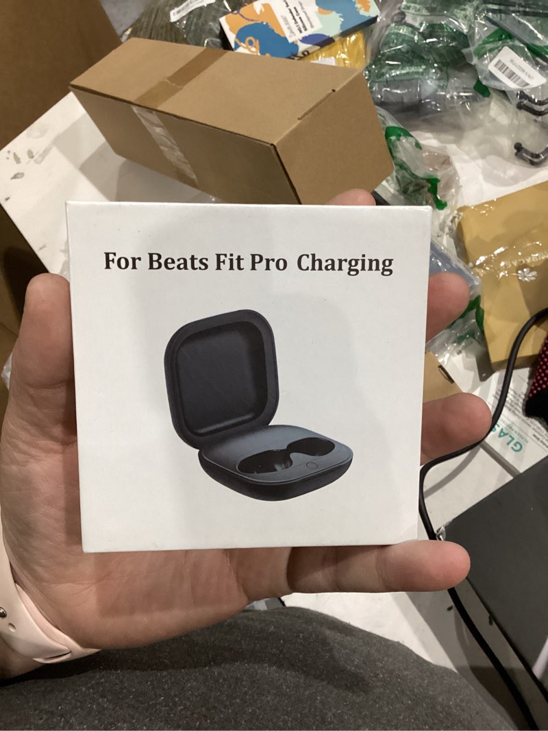 Condition photo showing item condition for Jinstyles Wireless Charging Case Compatible for Beats Fit Pro, Portable Charger Case Replacement with Bluetooth Pairing Sync Button, 700mAh Built-in Battery (Not Included Earbuds) (White)