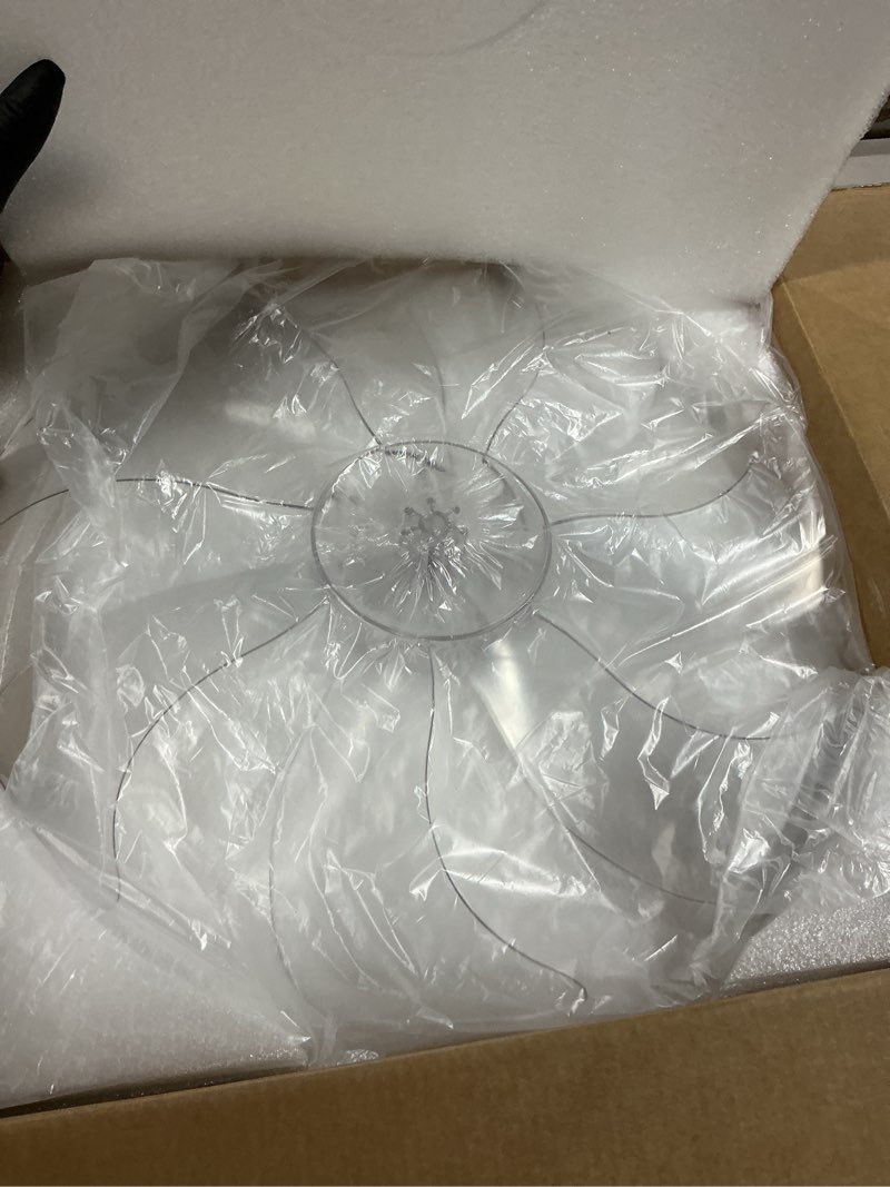 Condition photo showing Good Condition for bevenus low profile ceiling fan with lights,110v modern dimmable flower shape, remote control/app control,timing 6 gear speeds fan ceiling lamp. white