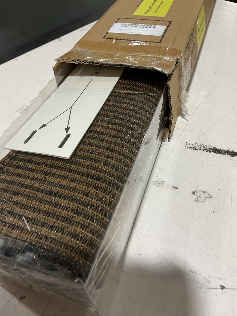 Condition photo showing New/Like New for outdoor roller shade for patio, exterior cordless blinds patio shades roll up outdoor blinds screen for porch gazebo pergola backyard privacy protection,uv sun block fade-resistant 6ft wide x 6 h mocha 72"w x 72"h