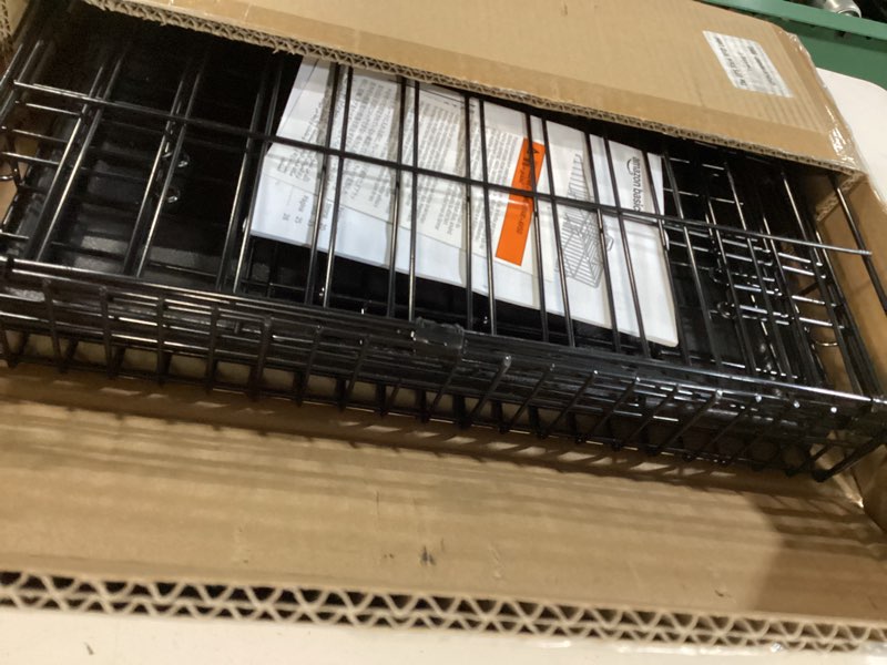Condition photo showing Good Condition for amazon basics durable, foldable metal wire dog crate with tray, single door, 18 x 12.4 x 15 in, black 18.0"l x 12.4"w x 15.0"h single door no divider